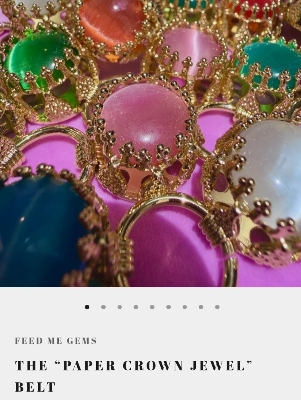 Feed Me Gems The Paper Crown Jewel Belt